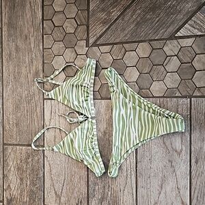 Striped bikini size medium